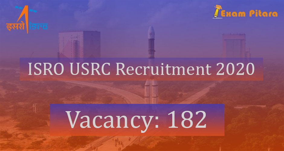 ISRO USRC Recruitment 2020 vacancy