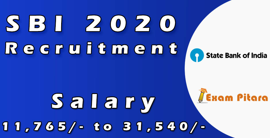 SBI Recruitment 2020 vacancy